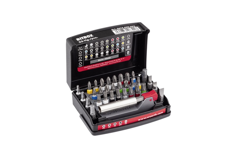 BIT BOX, UNIVERSAL, SIZE 3 33 PIECES